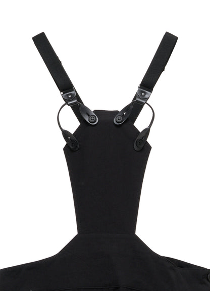 HIGH TWIST POPLIN SUSPENDER PANTS
