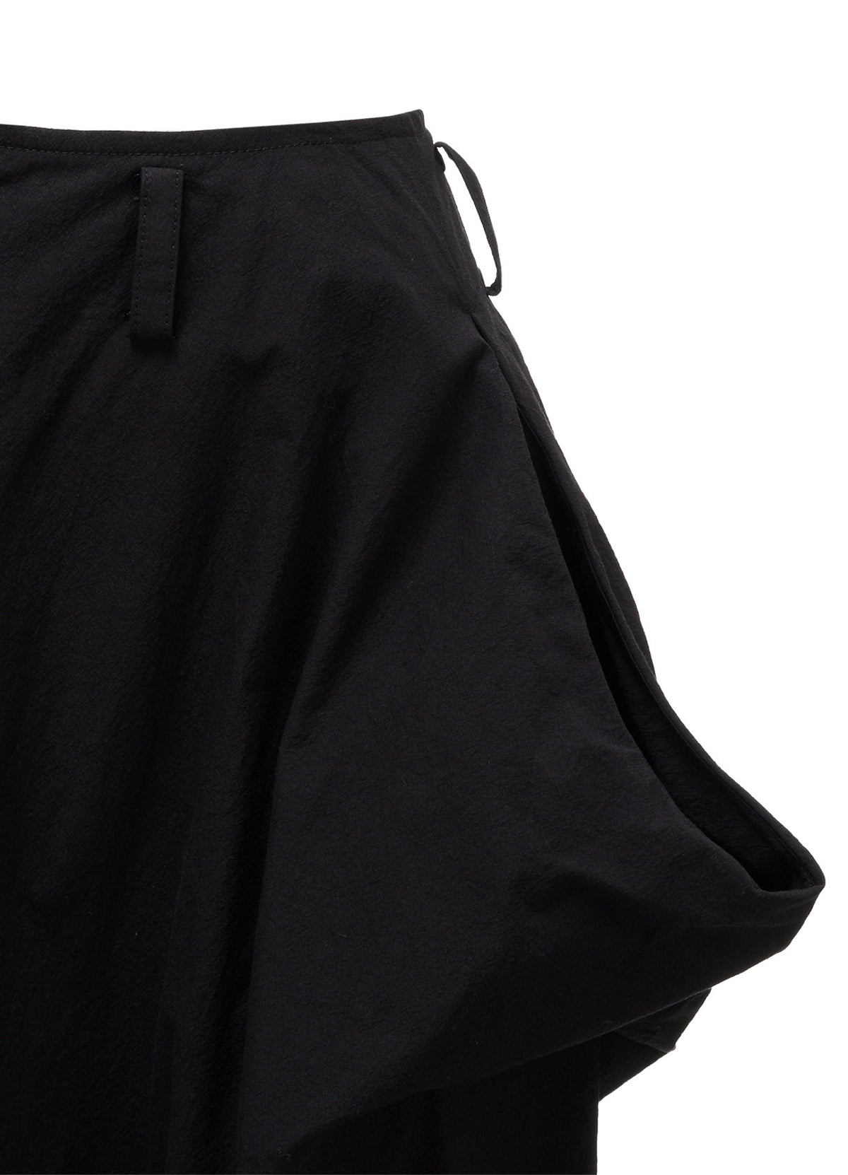HIGH TWIST POPLIN DRAPED POCKET PANTS