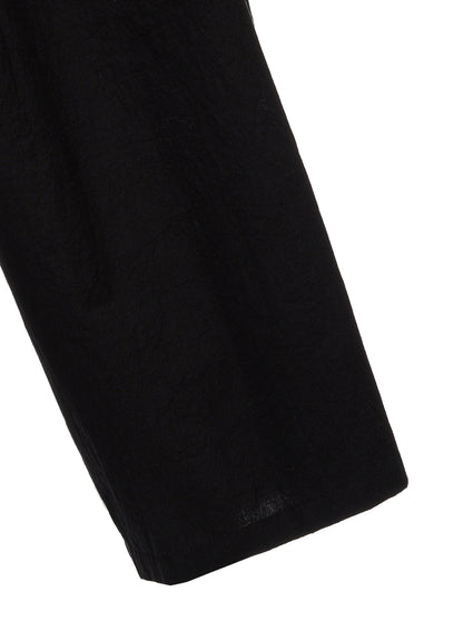 HIGH TWIST POPLIN DRAPED POCKET PANTS