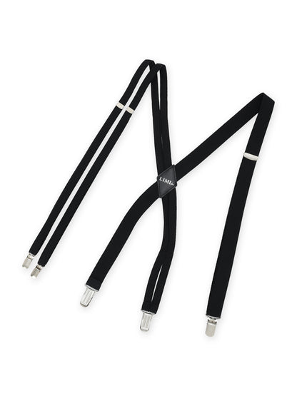 POLYESTER RUBBER ASYMMETRIC DOUBLE STRAP SUSPENDERS