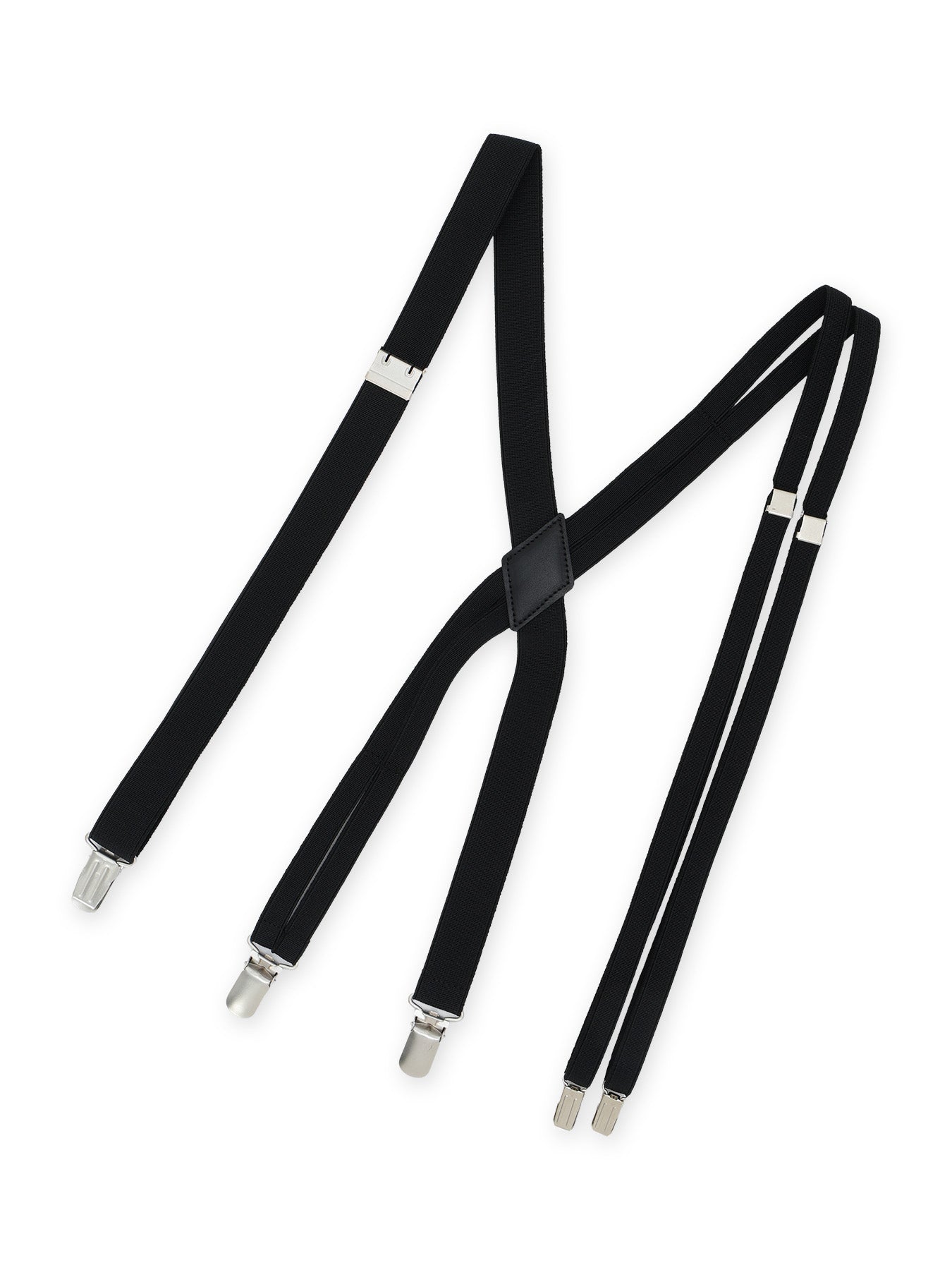 POLYESTER RUBBER ASYMMETRIC DOUBLE STRAP SUSPENDERS