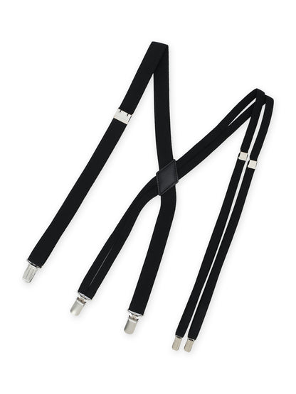 POLYESTER RUBBER ASYMMETRIC DOUBLE STRAP SUSPENDERS