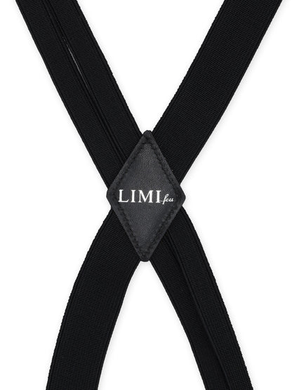 POLYESTER RUBBER ASYMMETRIC DOUBLE STRAP SUSPENDERS