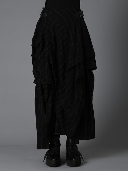 C/W STRIPE  TUCK SKIRT