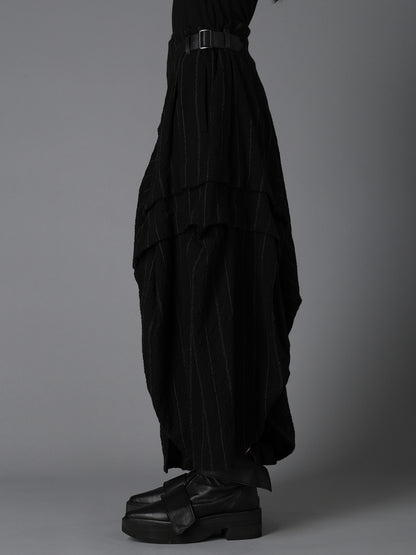 C/W STRIPE  TUCK SKIRT