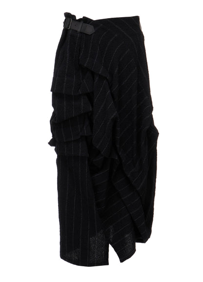 C/W STRIPE  TUCK SKIRT