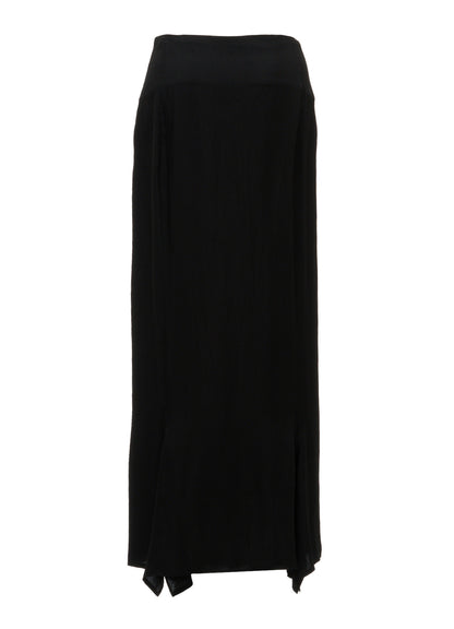 HIGH TWIST GABARDINE FLARED PANEL PENCIL SKIRT