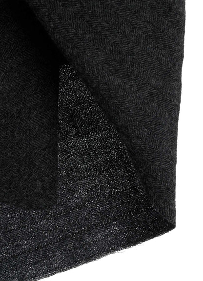 HERRINGBONE DRAPED SKIRT