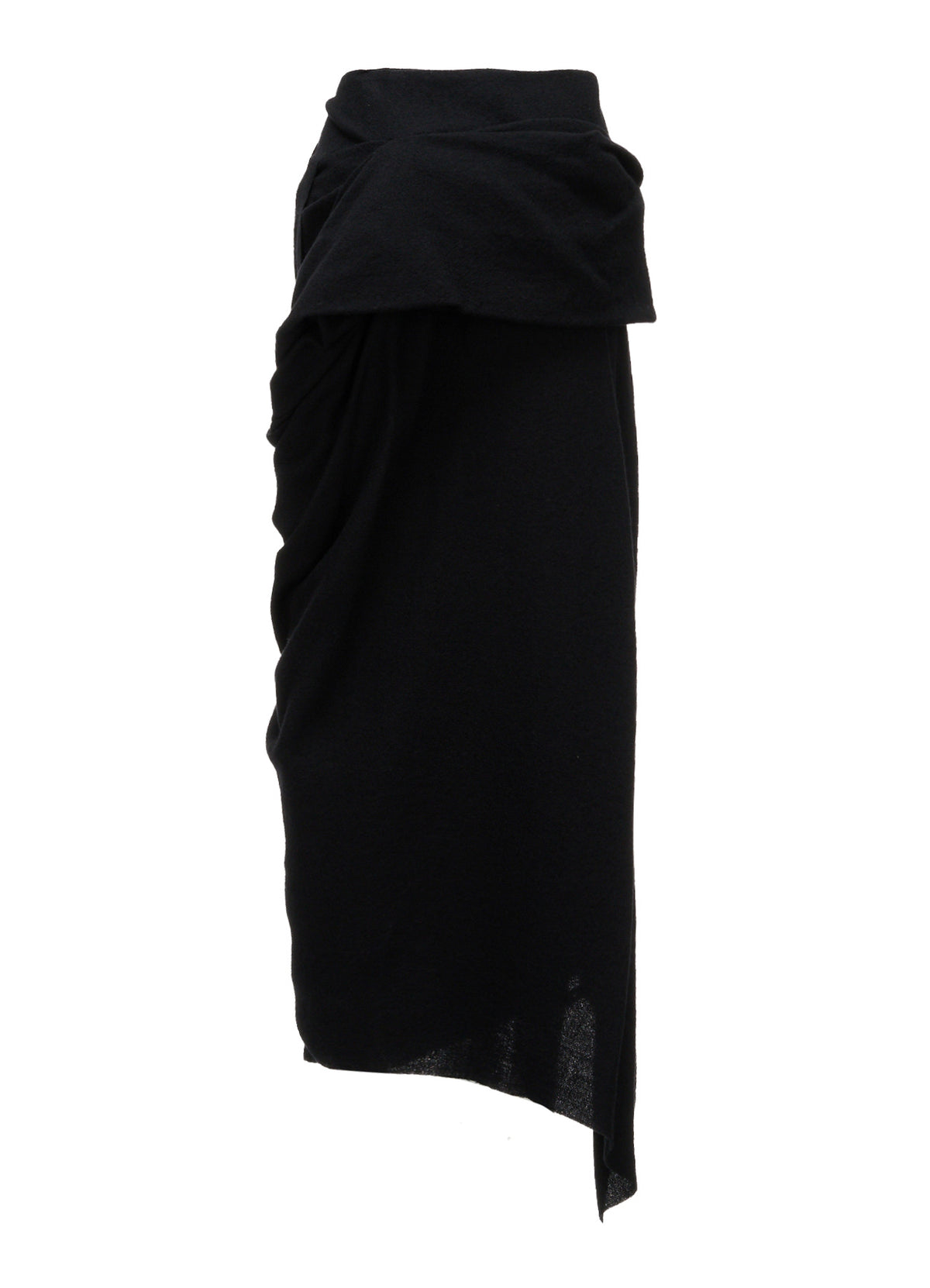 HERRINGBONE DRAPED SKIRT