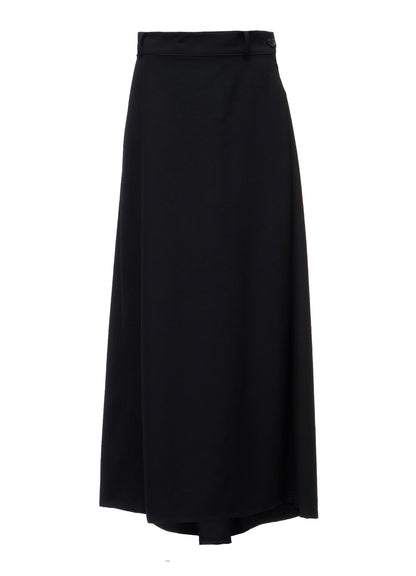 WOOL GABARDINE  BACK SLIT SKIRT