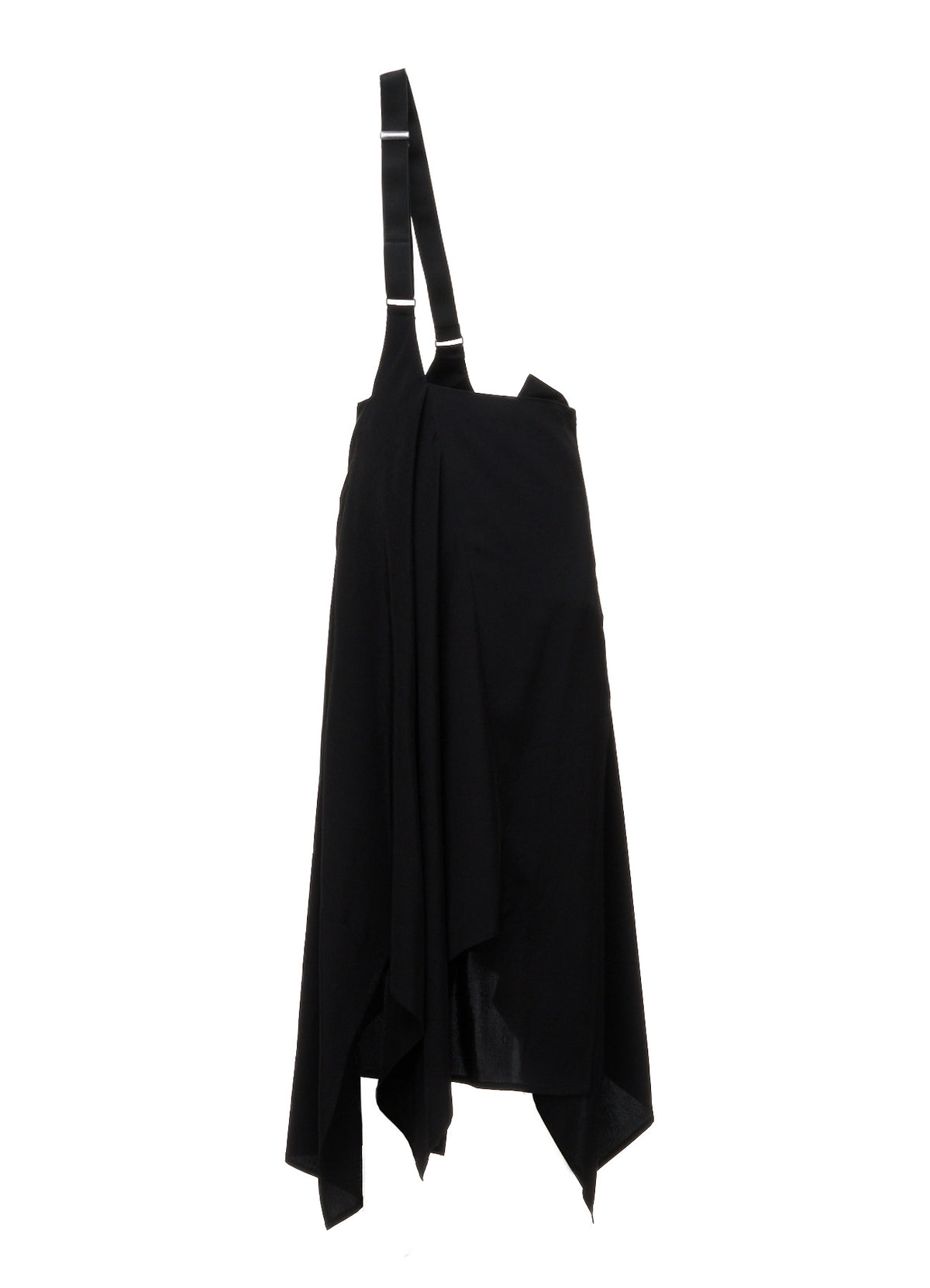 TA/PE CREPE DE CHINE ONE-SHOULDER ASYMMETRIC SKIRT