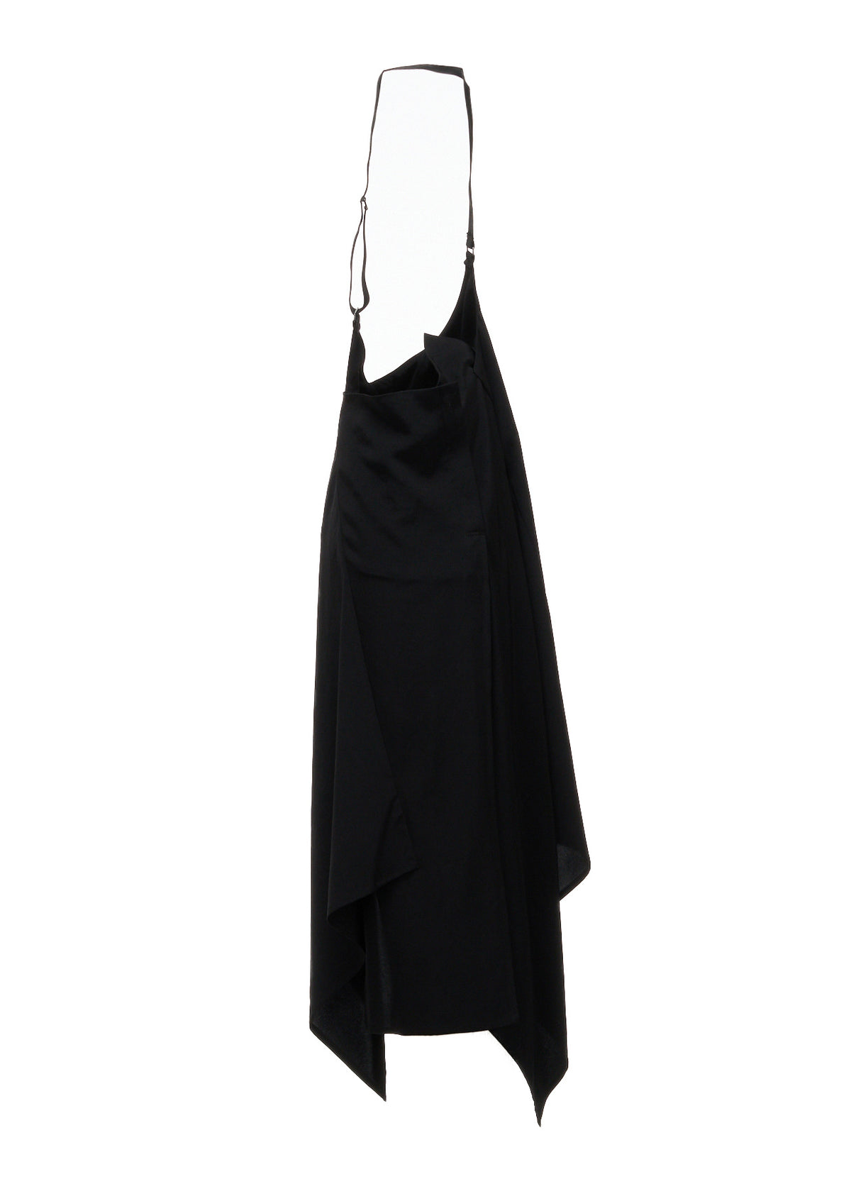 TA/PE CREPE DE CHINE ONE-SHOULDER ASYMMETRIC SKIRT