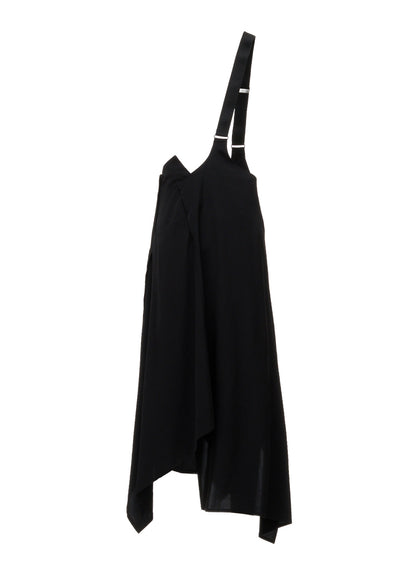 TA/PE CREPE DE CHINE ONE-SHOULDER ASYMMETRIC SKIRT