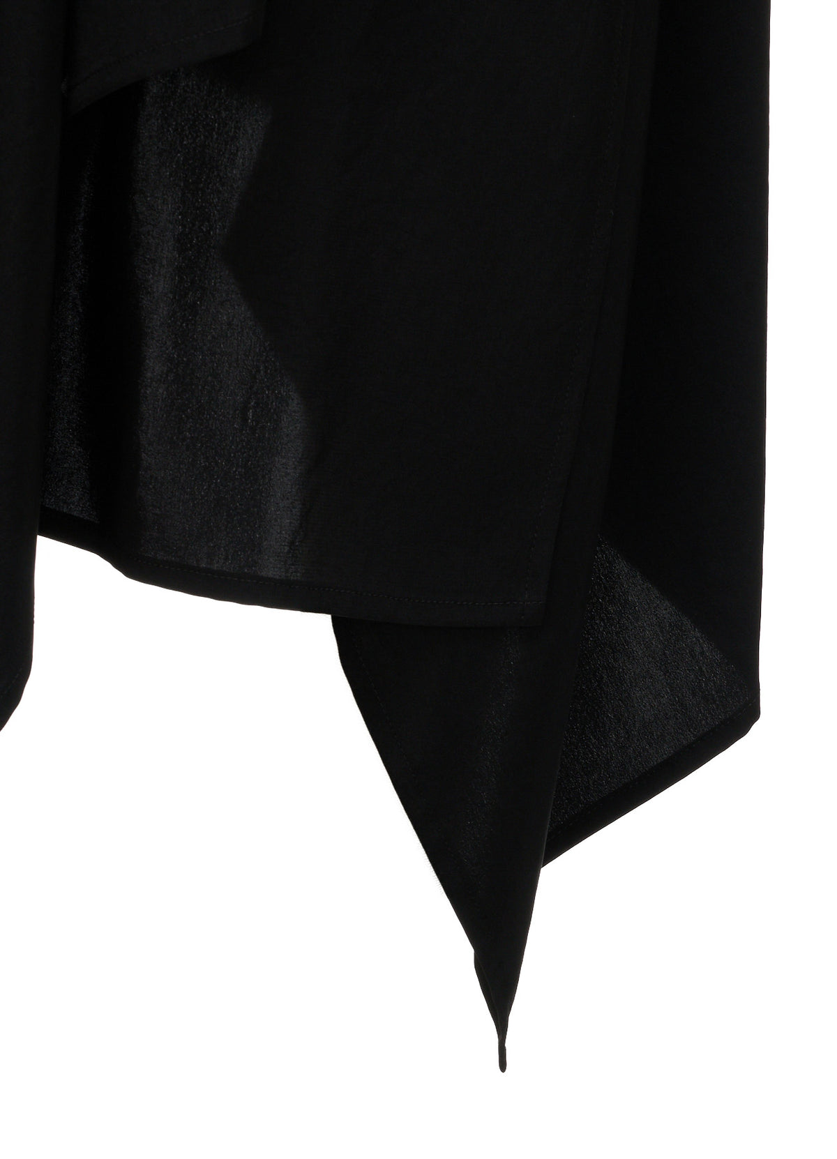 TA/PE CREPE DE CHINE ONE-SHOULDER ASYMMETRIC SKIRT
