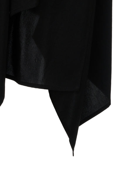 TA/PE CREPE DE CHINE ONE-SHOULDER ASYMMETRIC SKIRT