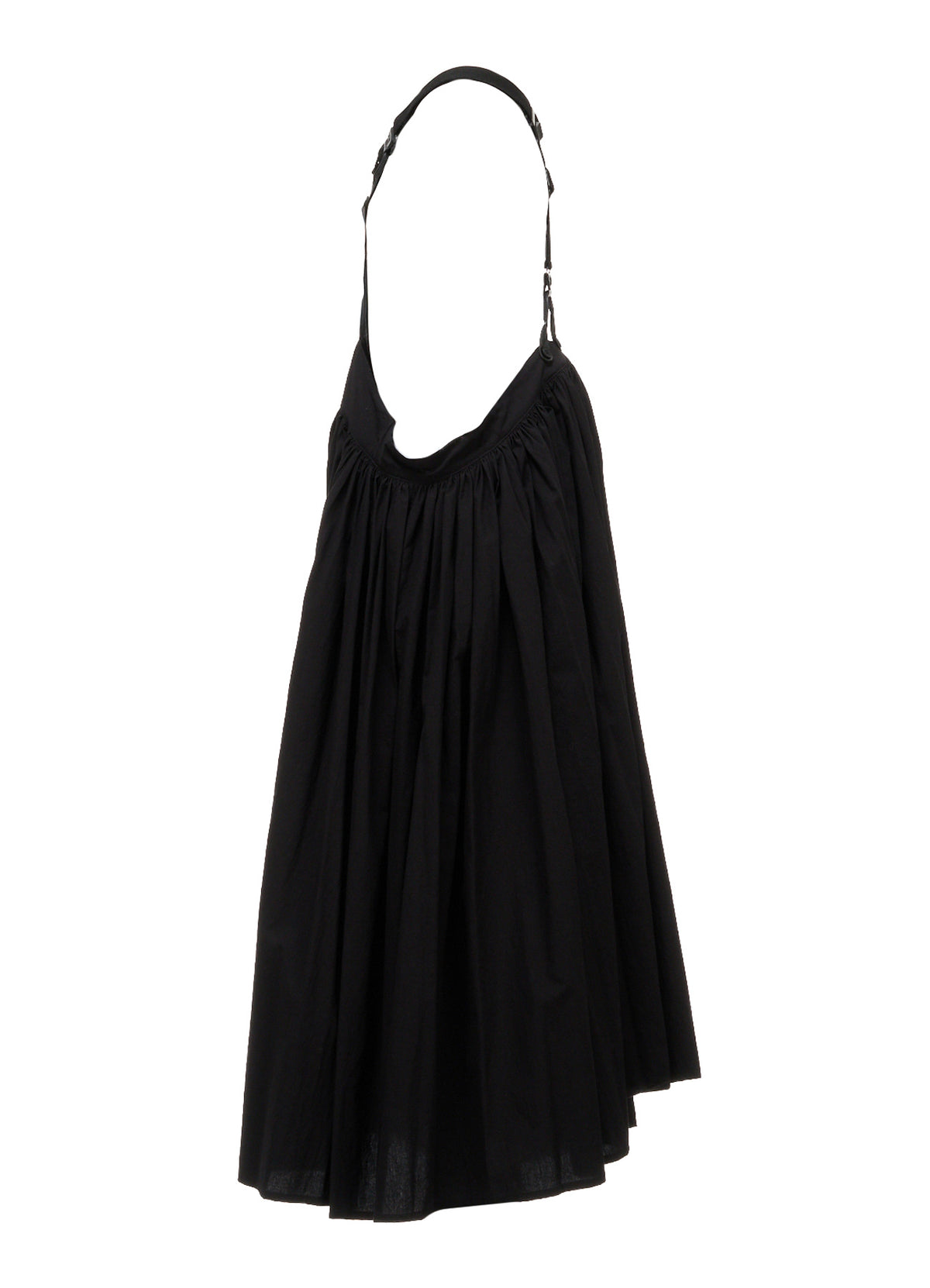 HIGH TWIST POPLIN SUSPENDER SKIRT