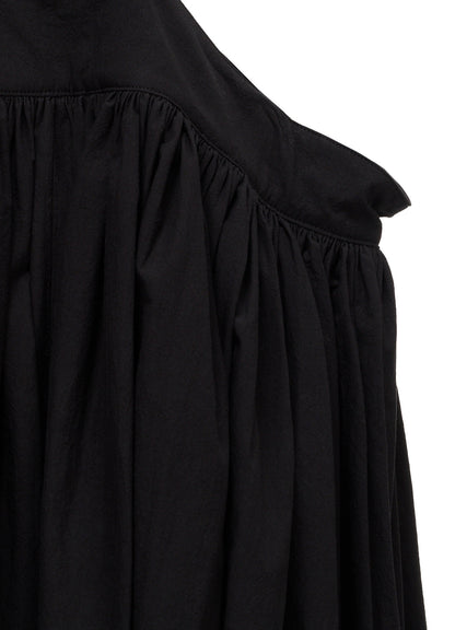 HIGH TWIST POPLIN SUSPENDER SKIRT