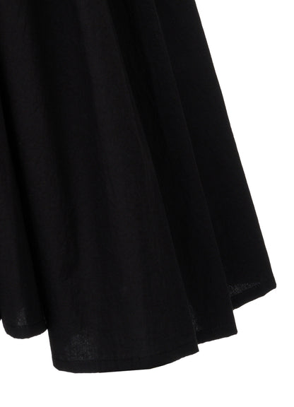 HIGH TWIST POPLIN SUSPENDER SKIRT