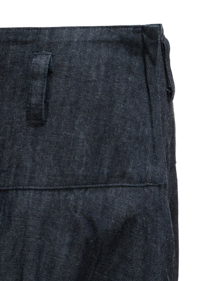 6OZ DENIM SIDE DRAPED SKIRT