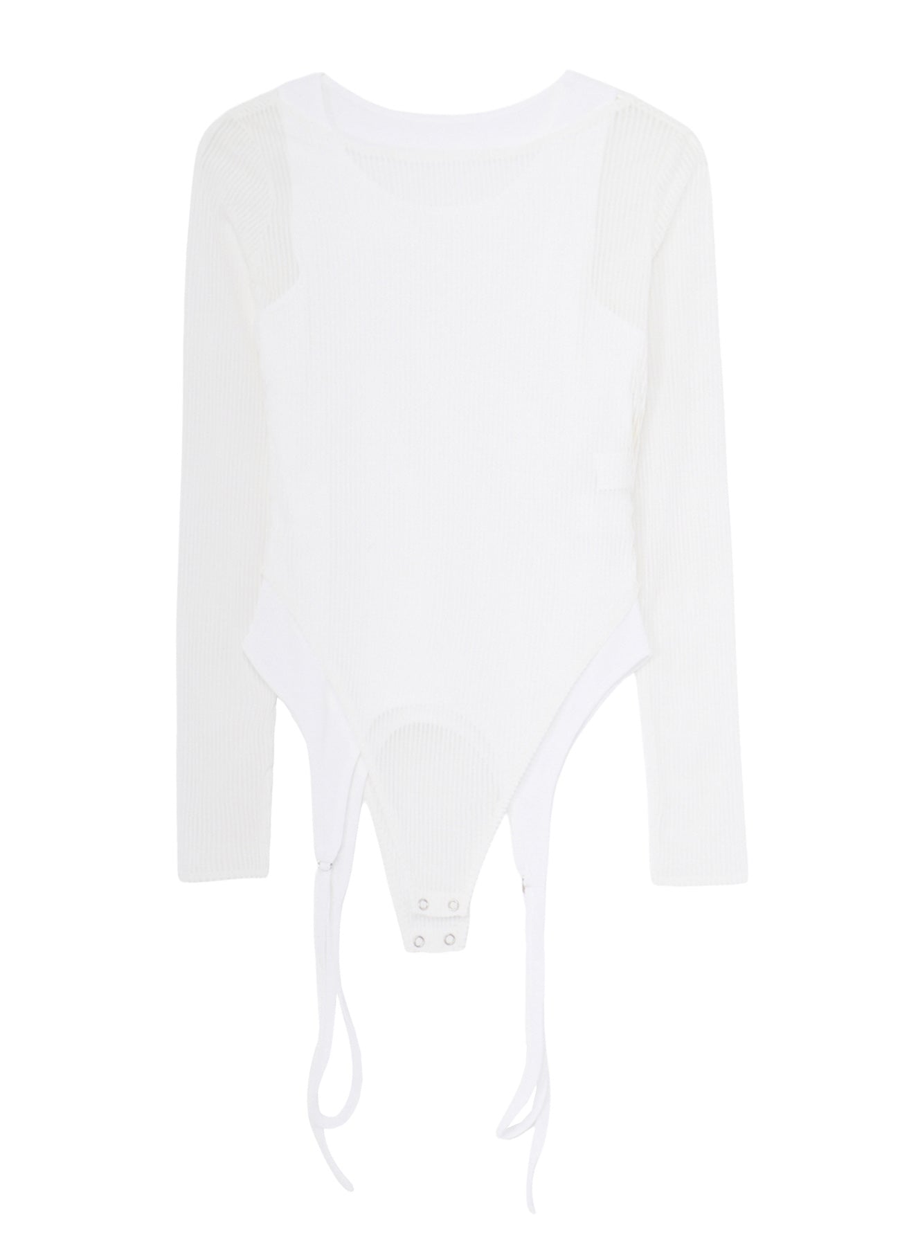 STRIPE TULLE  LAYERED BODYSUIT