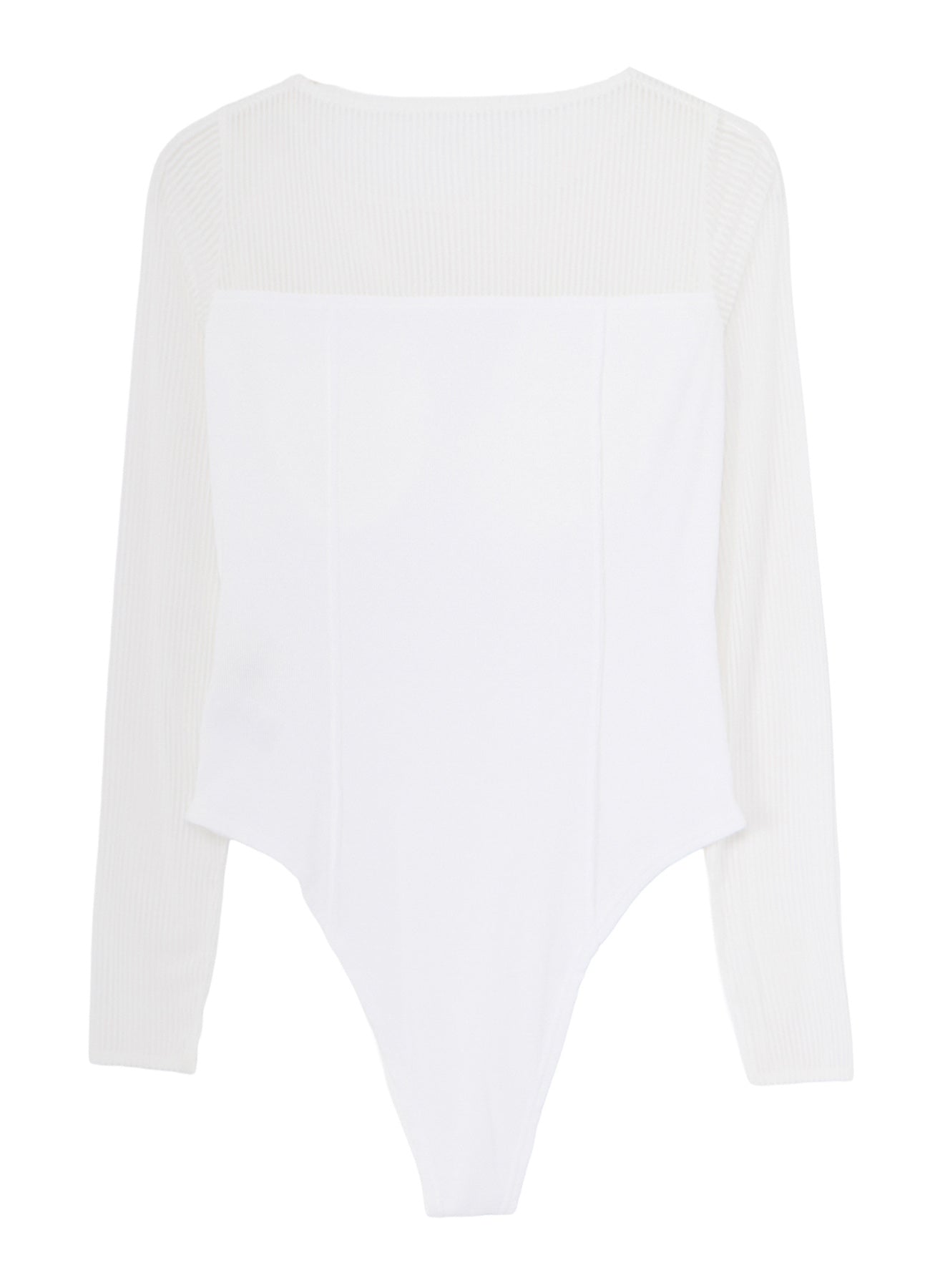 STRIPE TULLE  BUSTIER BODYSUIT