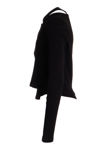 C/ RIB LAYERED CARDIGAN T
