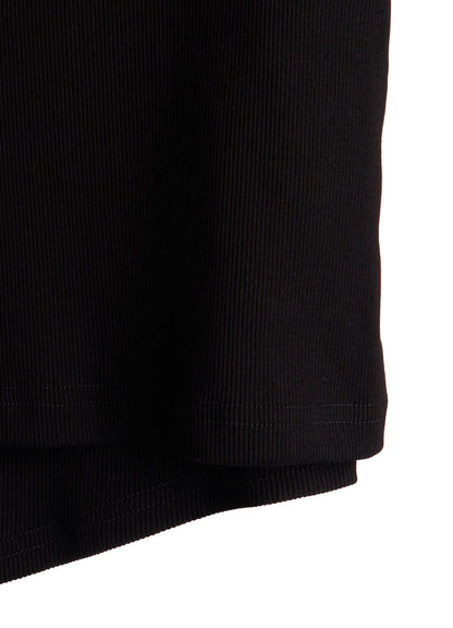C/ RIB LAYERED CARDIGAN T