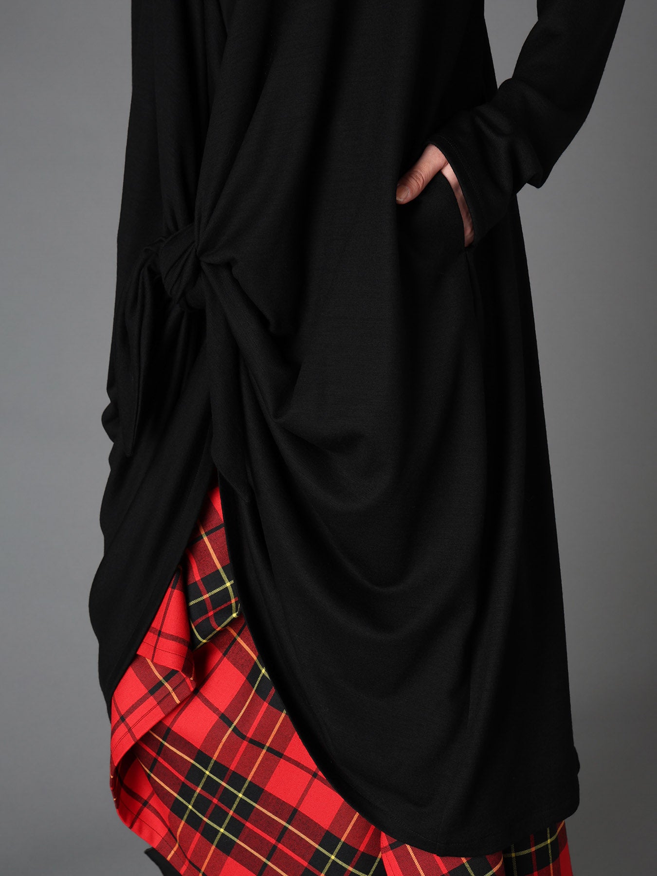 W/ SINGLE JERSEY KNOT DETAIL LONG CARDIGAN – THE SHOP YOHJI YAMAMOTO