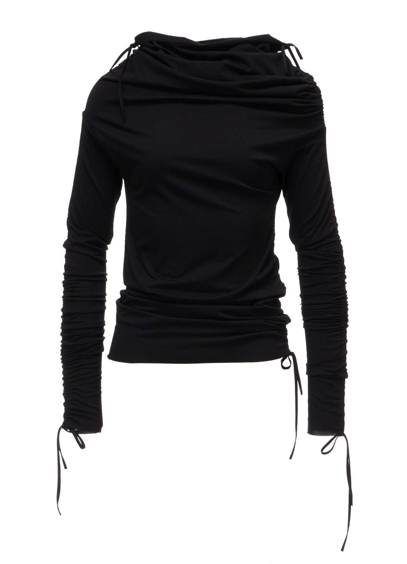 BIAS JERSEY GATHERED SLIM T