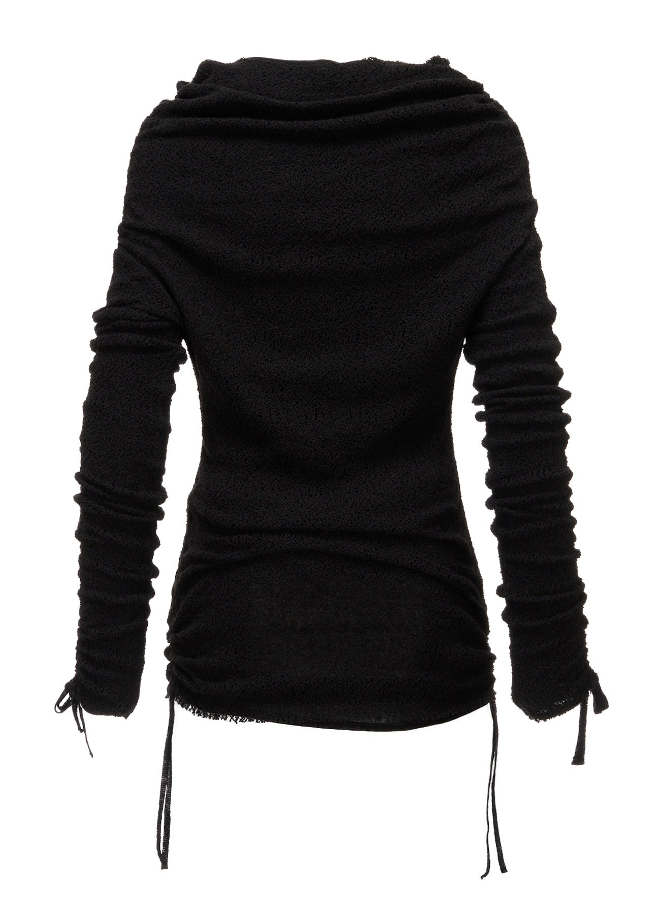 LACE+RIB KNIT GATHERED SLIM T – THE SHOP YOHJI YAMAMOTO