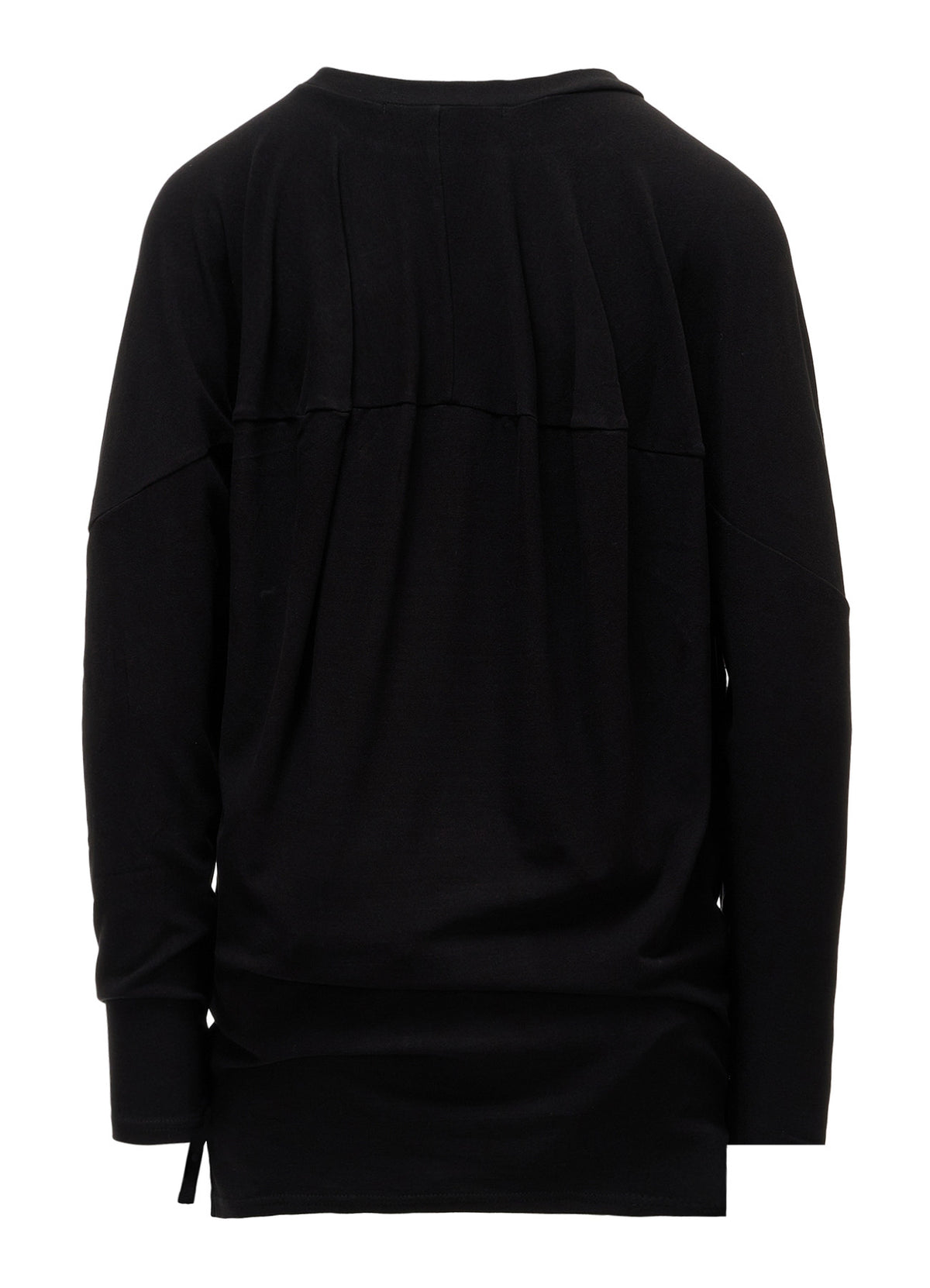 BRUSHED STRETCH JERSEY BALLOON LONG SLEEVE T