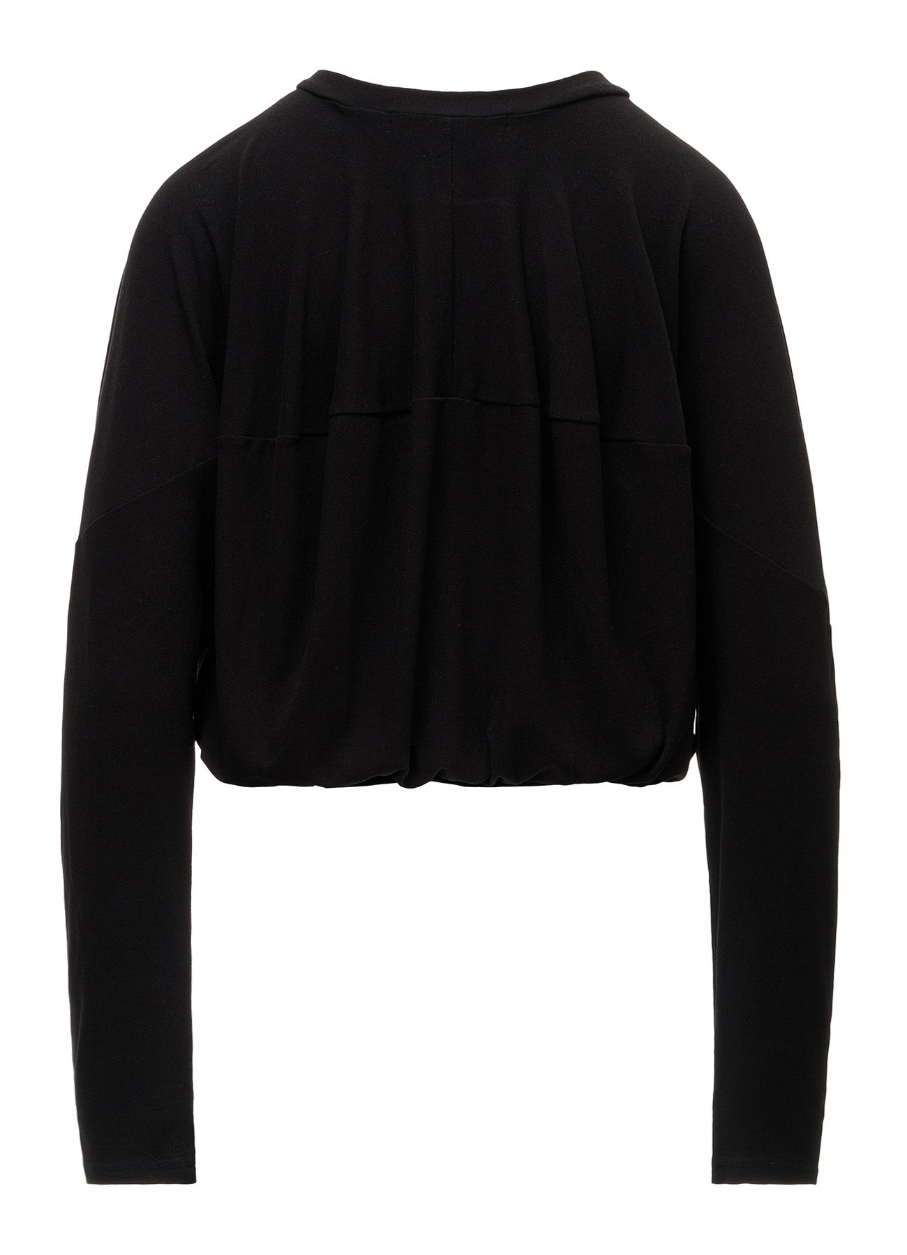 BRUSHED STRETCH JERSEY BALLOON CARDIGAN