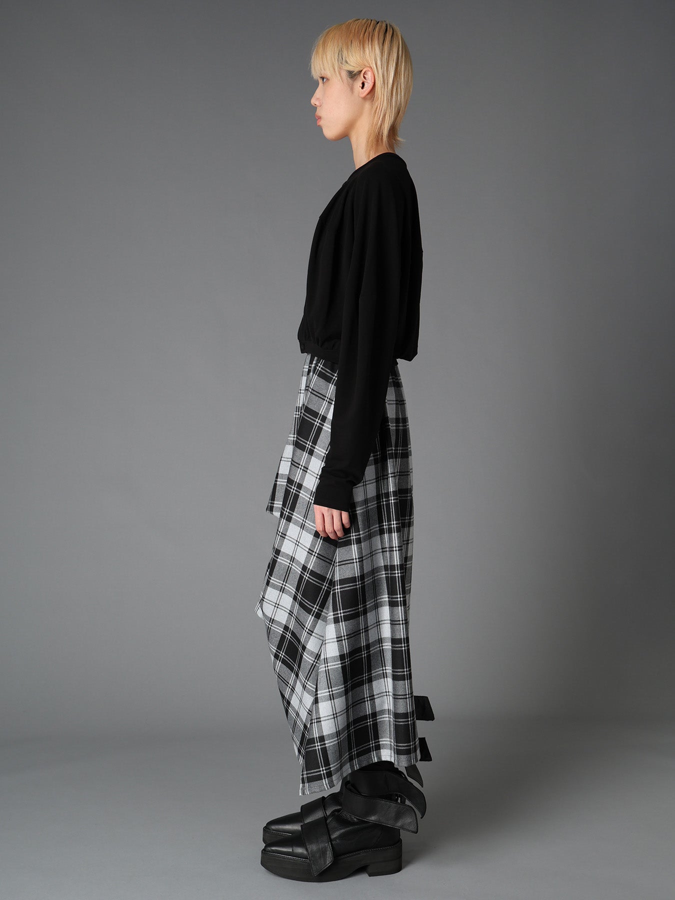 BRUSHED STRETCH JERSEY BALLOON CARDIGAN