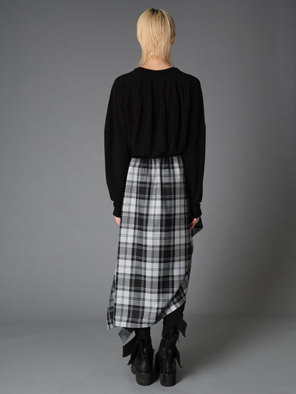 BRUSHED STRETCH JERSEY BALLOON CARDIGAN