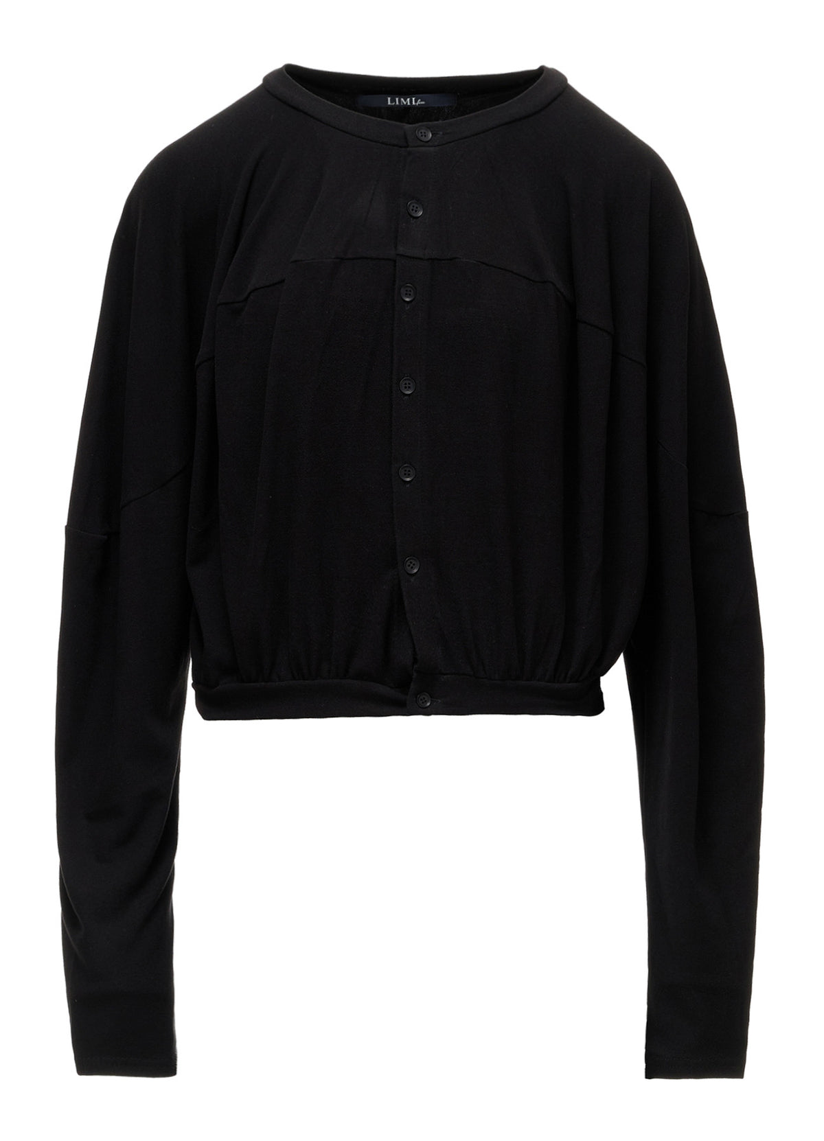BRUSHED STRETCH JERSEY BALLOON CARDIGAN