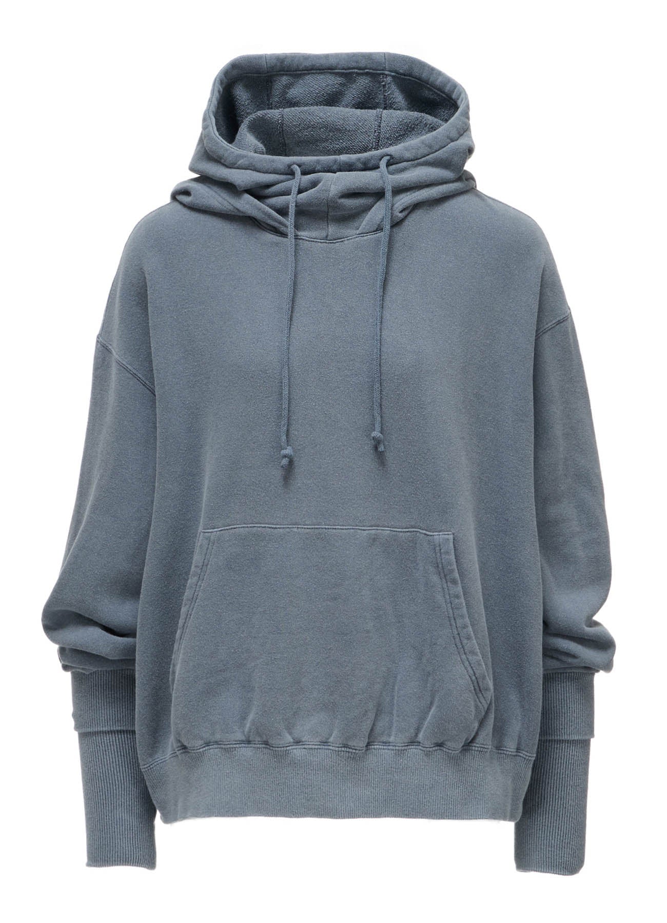 GARMENT DYED FRENCH TERRY DOUBLE HOOD PULLOVER – THE SHOP YOHJI