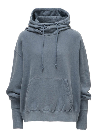 GARMENT DYED FRENCH TERRY DOUBLE HOOD PULLOVER