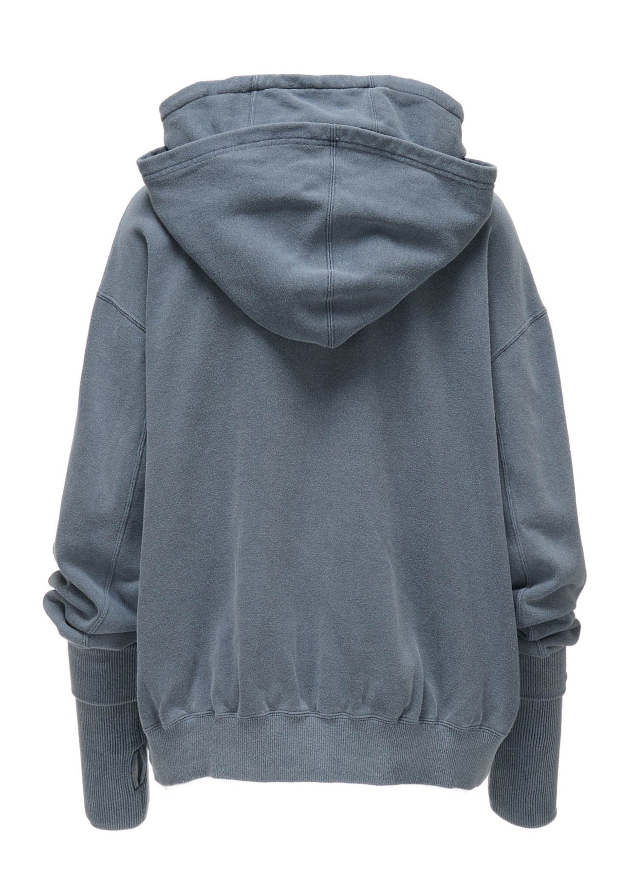 GARMENT DYED FRENCH TERRY DOUBLE HOOD PULLOVER – THE SHOP YOHJI