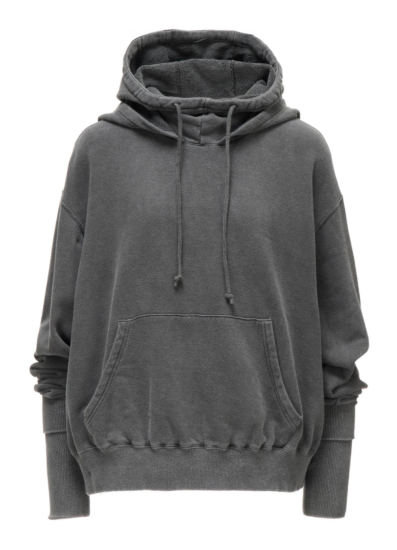 GARMENT DYED FRENCH TERRY DOUBLE HOOD PULLOVER