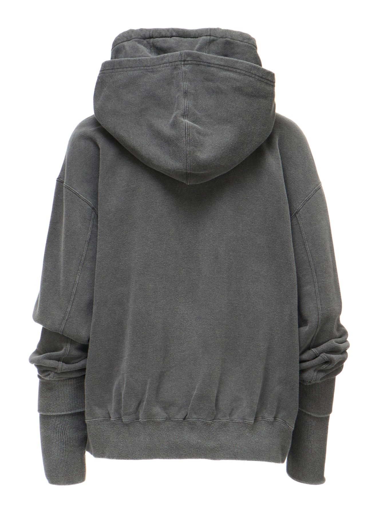 GARMENT DYED FRENCH TERRY DOUBLE HOOD PULLOVER