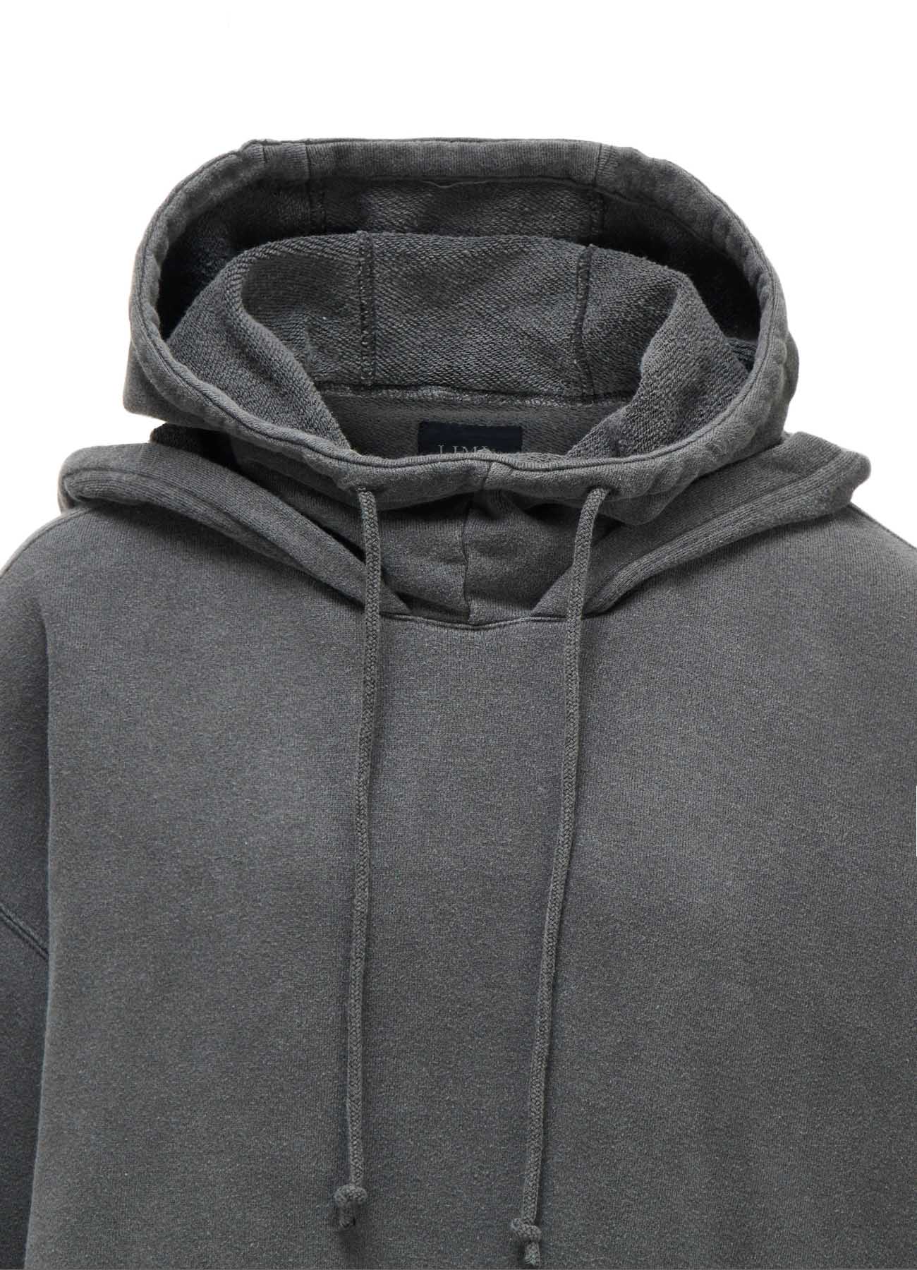 GARMENT DYED FRENCH TERRY DOUBLE HOOD PULLOVER