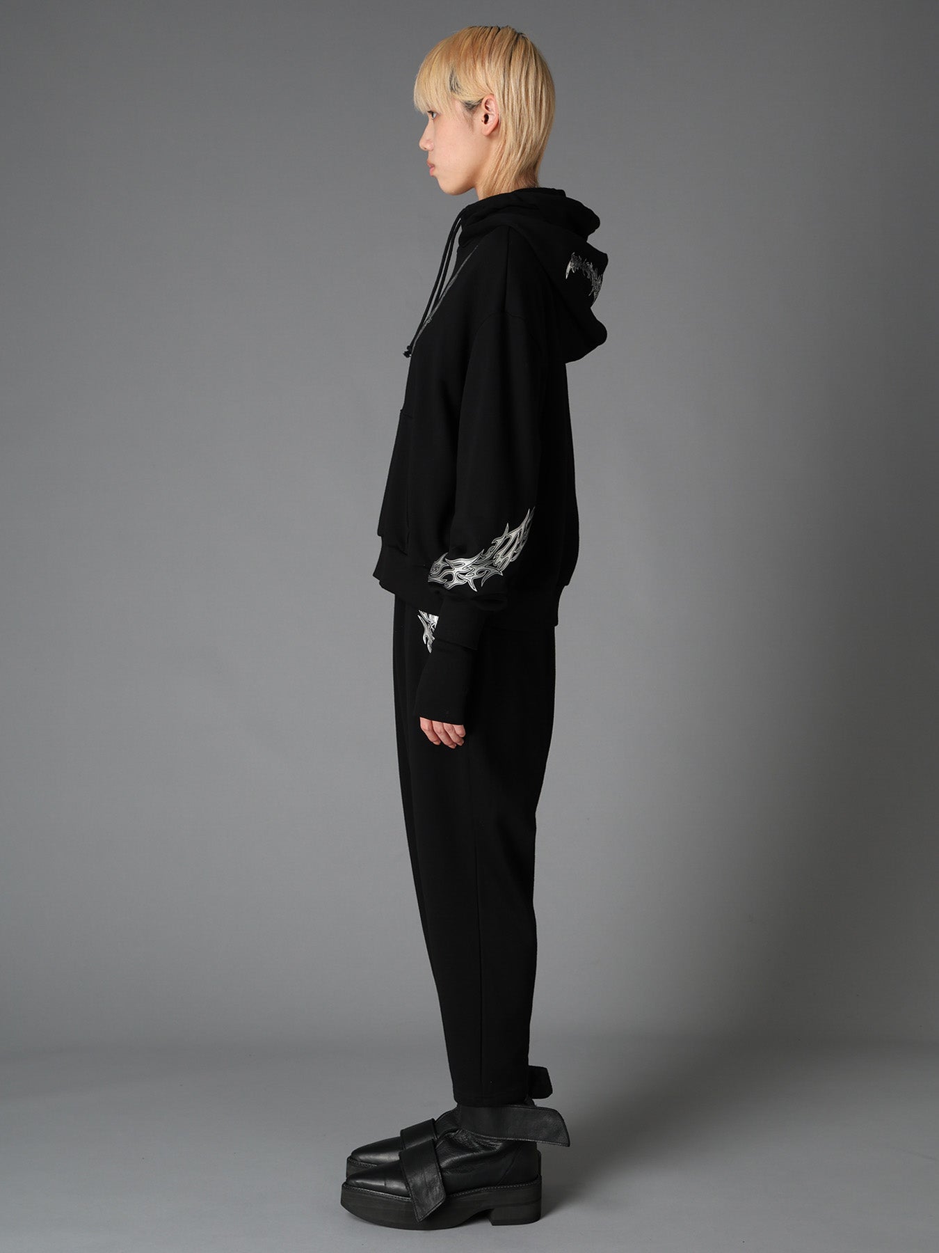 TRIBAL PRINT FRENCH TERRY DOUBLE HOOD PULLOVER – THE SHOP YOHJI