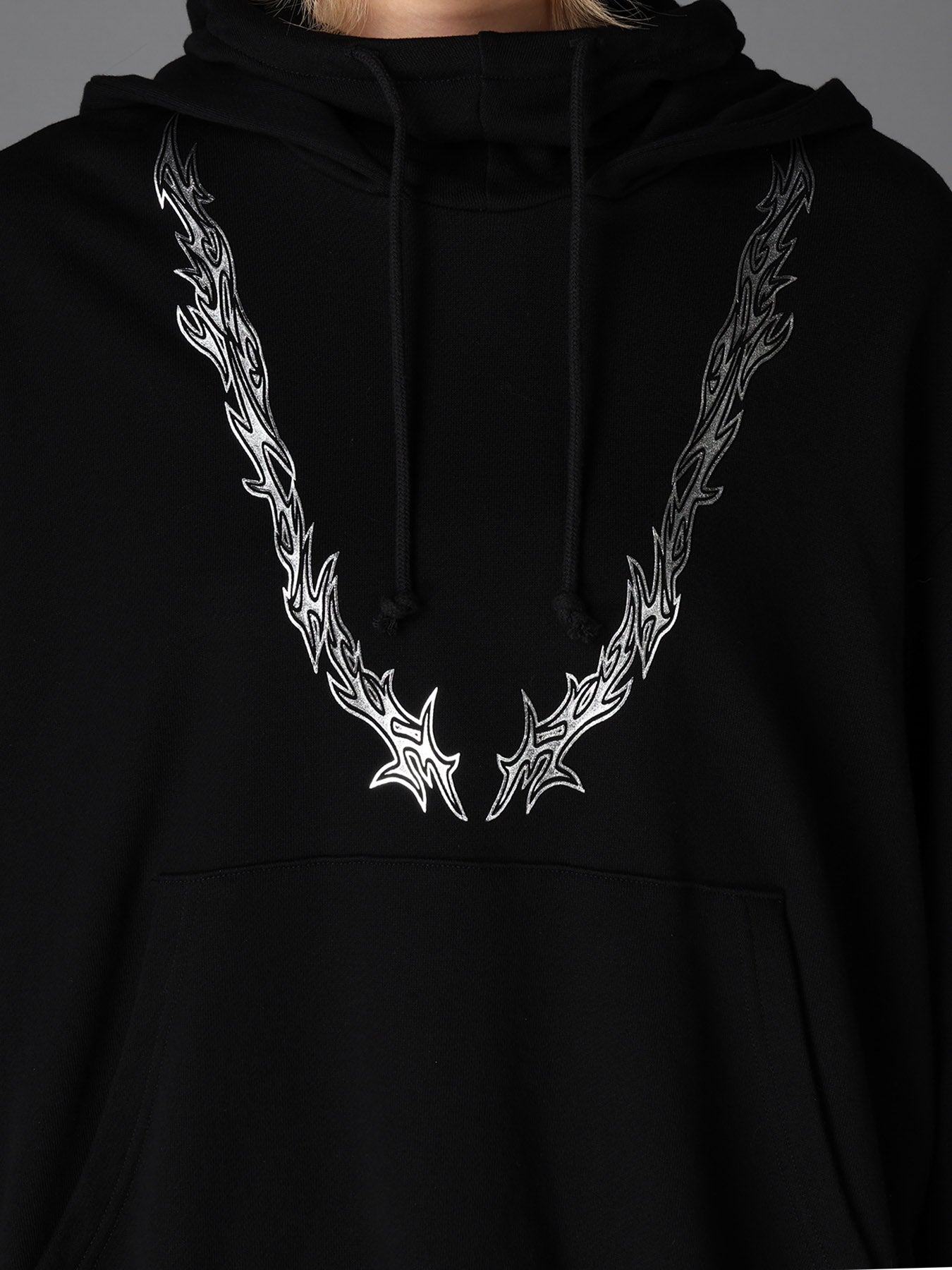 TRIBAL PRINT FRENCH TERRY DOUBLE HOOD PULLOVER – THE SHOP YOHJI