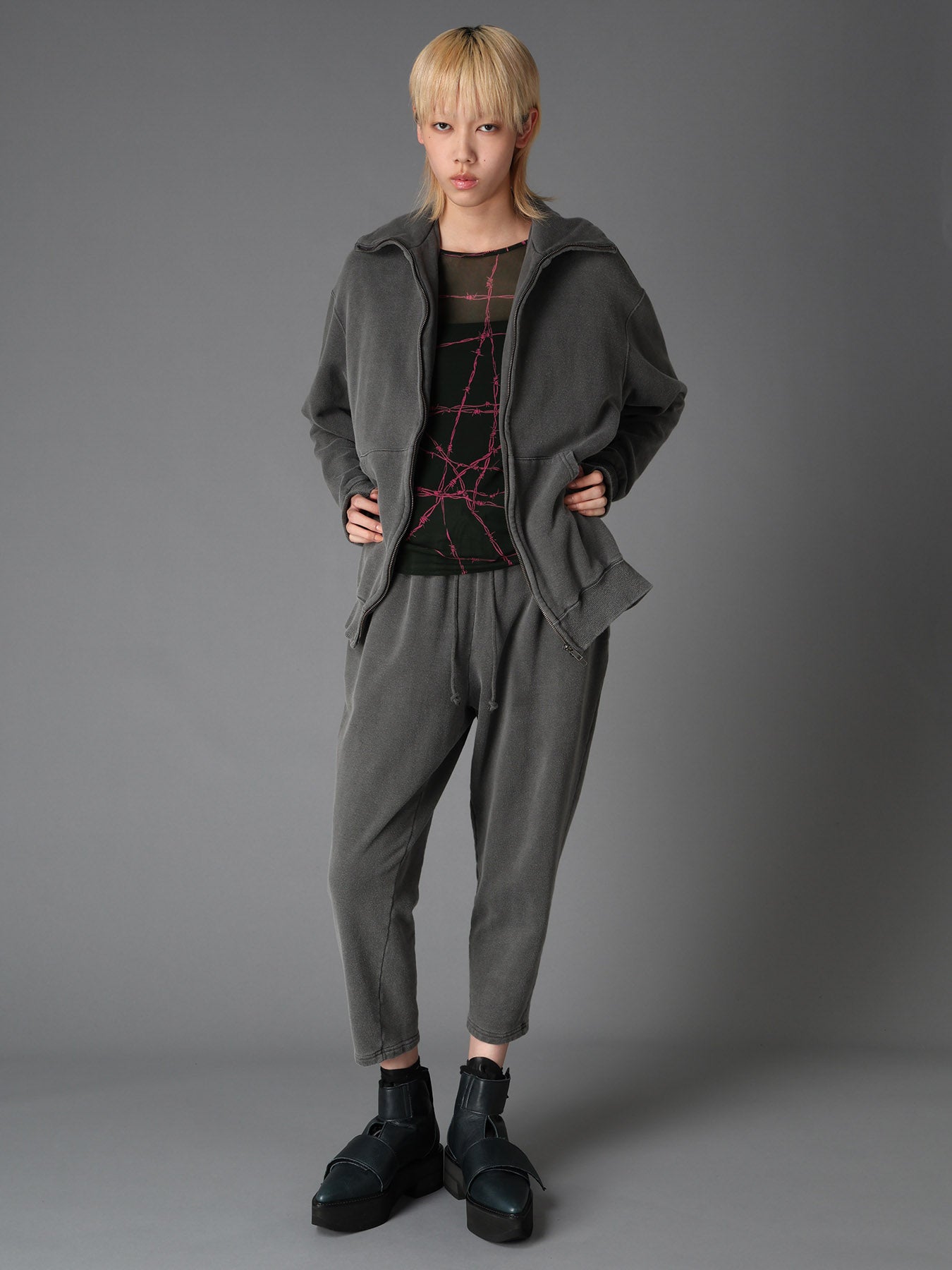 GARMENT DYED FRENCH TERRY DOUBLE HOOD PARKA – THE SHOP YOHJI YAMAMOTO