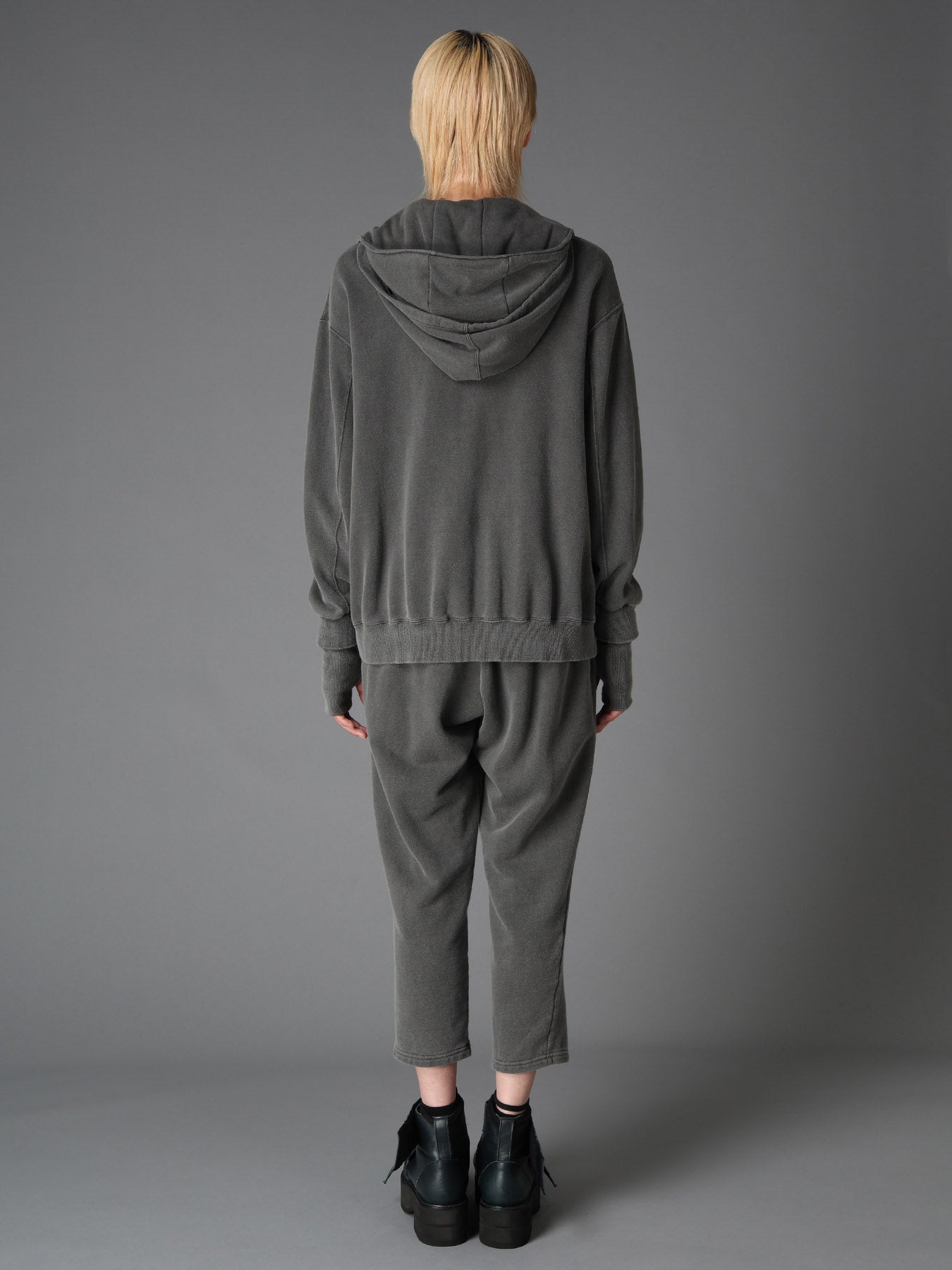 GARMENT DYED FRENCH TERRY DOUBLE HOOD PARKA – THE SHOP YOHJI YAMAMOTO