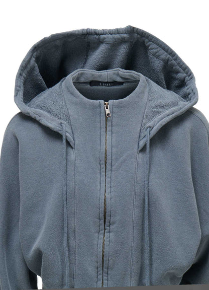 GARMENT DYED FRENCH TERRY SHORT PARKA