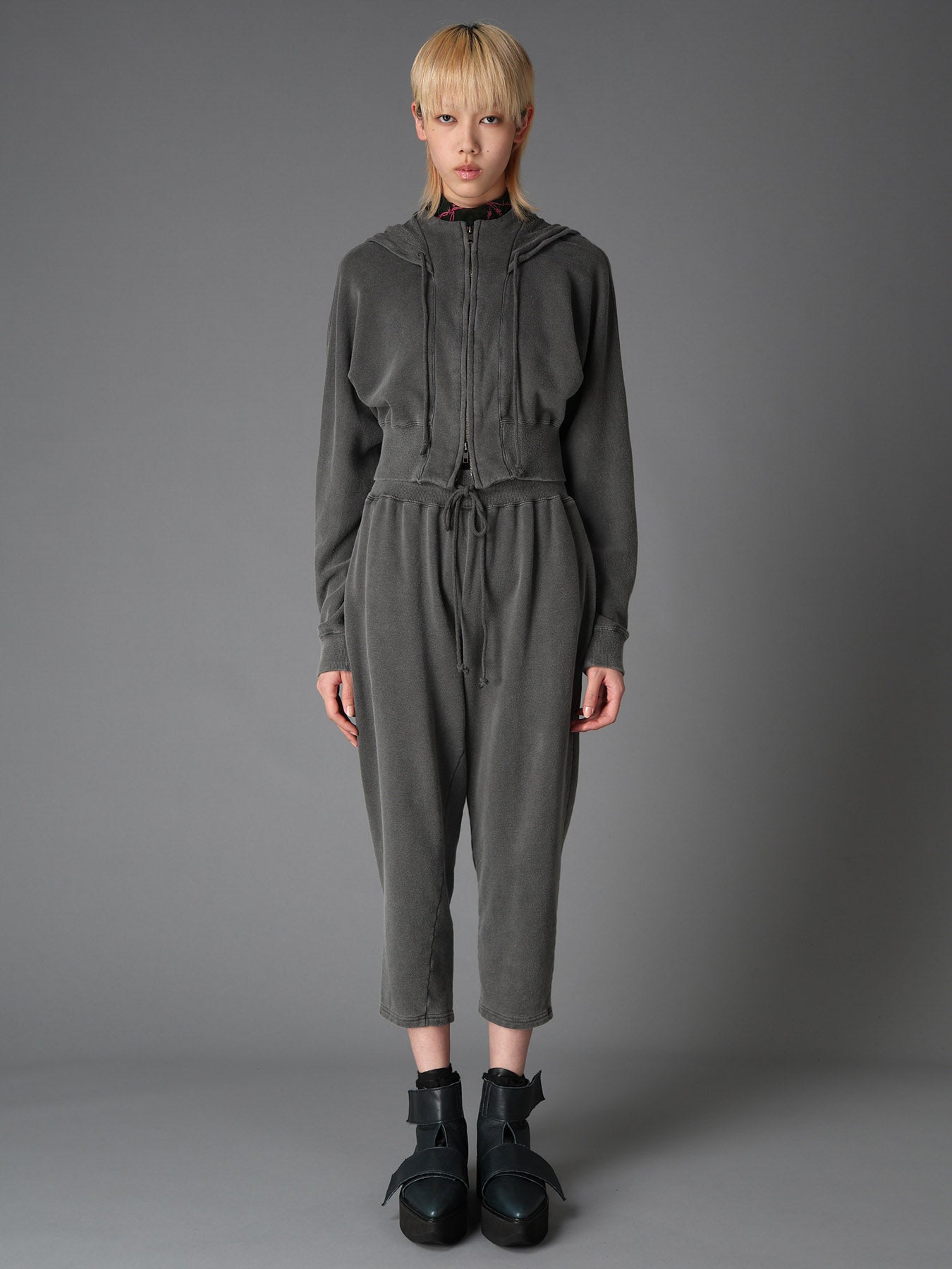 GARMENT DYED FRENCH TERRY SHORT PARKA – THE SHOP YOHJI YAMAMOTO