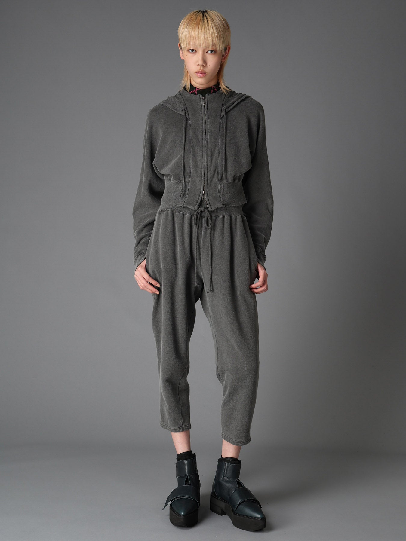 GARMENT DYED FRENCH TERRY SHORT PARKA