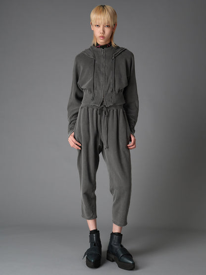 GARMENT DYED FRENCH TERRY SHORT PARKA