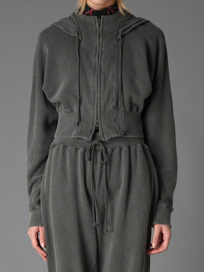 GARMENT DYED FRENCH TERRY SHORT PARKA